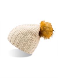 BERRETTO MISTO LANA POMPON